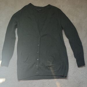 Banana Republic Forest Green Button-Up Sweater